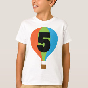5. Geburtstag Hot Air Ballon T-Shirt