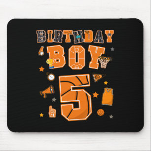 5. Geburtstag Junge 5 Jahre Sketll Party Fünf Jahr Mousepad