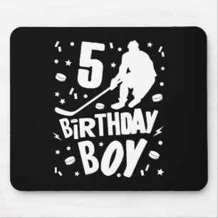 5. Geburtstag Junge Eishockey Kinder 5 Jahre altes Mousepad