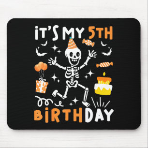 5. Geburtstag Kinder lustiger Skelett 5. Geburtsta Mousepad