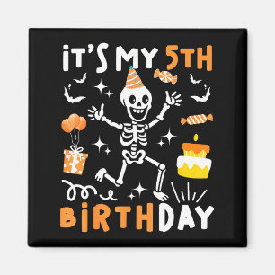 5. Geburtstag Kinder lustiges Skelett 5. Geburtsta Magnet