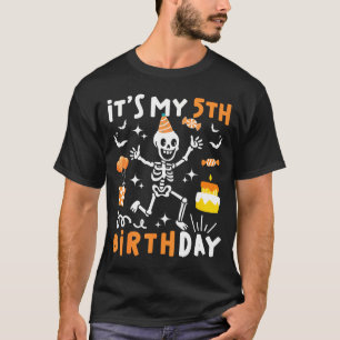 5. Geburtstag Kinder lustiges Skelett 5. Geburtsta T-Shirt