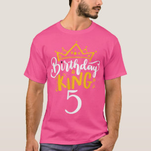 5. Geburtstag König 5 Jahre altes Party Ideen für T-Shirt