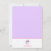 5. Geburtstag Kuchen Backwaren Party Foto Einladung (Rückseite)