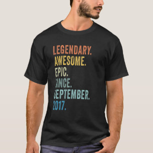 5. Geburtstag Legendäre epische tolle seit Septemb T-Shirt
