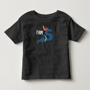 5. Geburtstag Mädchen Jungen Dinosaur Dinos 5 Jah Kleinkind T-shirt