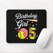 5. Geburtstag Mädchen Softll Fünfter Geburtstag 5 Mousepad (Mit Mouse)
