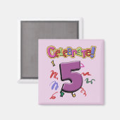5. Geburtstag Magnet (Vorderseite/Rückseite)