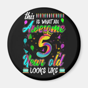 5. Geburtstag Phantastisch 5 Jahre alt sieht aus w Magnet