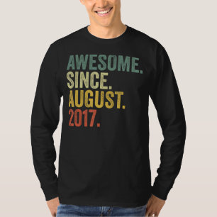 5. Geburtstag Phantastisch Seit August 2017 5 Jahr T-Shirt