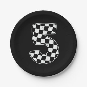 5. Geburtstag Schecknummer 5 Pappteller