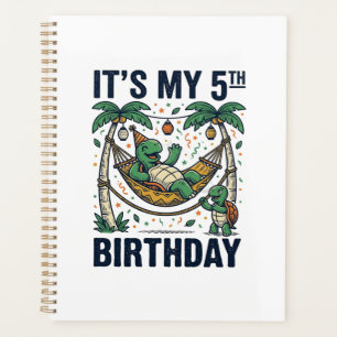 5. Geburtstag Schildkröte Hängematte Vintage Gravu Planer