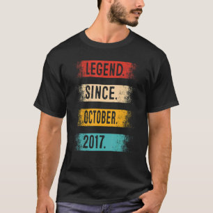 5. Geburtstag seit Oktober 2017 5 Jahre Ol T-Shirt