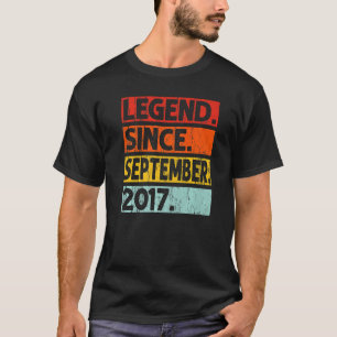 5. Geburtstag seit September 2017 5 Jahre T-Shirt