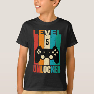 5. Geburtstags-Level-5-Freigeschaltetes-T-Shirt T-Shirt