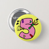 5. Geburtstags-Party-Knopf Button (Vorne & Hinten)
