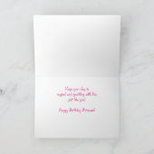 5. Geburtstags-Rosa Prinzessin mit Funkelnd-Look W Karte (Innenseite)