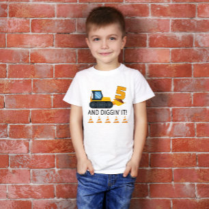 5. Geburtstags-T - Shirt - Gelber Sprung