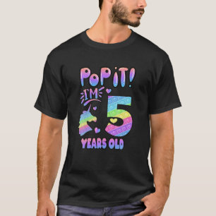 5. Geburtstags Unicorn Fidget Pop It Birthday Girl T-Shirt