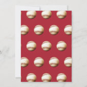 5. Geburtstagseinladung im Baseball Einladung (Rückseite)