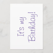 5. Geburtstagsfeier mit Foto Begleitkarte (Rückseite)