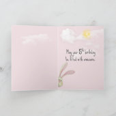 5. Geburtstagshaus auf rosa Karte (Innenseite)