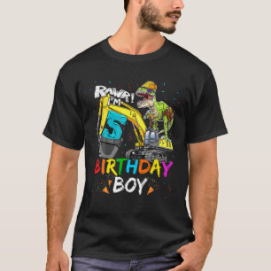 5. Geburtstagsjunge Ausgrabungsstätte 5 Jahre alte T-Shirt