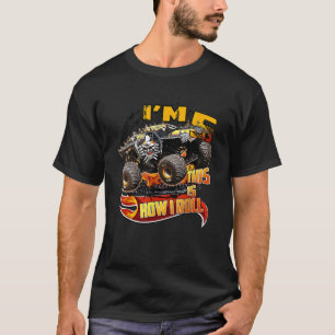 5. Geburtstagsjunge Monster LKW 5 Jahre alt für Ki T-Shirt