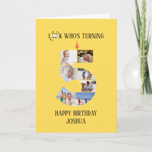 5. Geburtstagskarte Karte (Vorderseite)