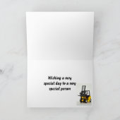 5. Geburtstagskarte mit einem Gabelstapler Karte (Innenseite)