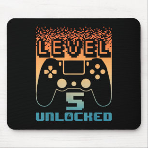 5. Geburtstagskunst für Jungen Stufe 5 Entsperrter Mousepad