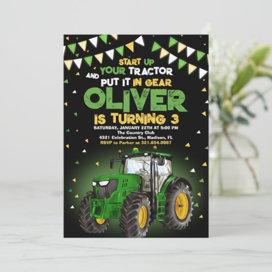 5. Geburtstagsparty Einladung (Stehend Vorderseite)