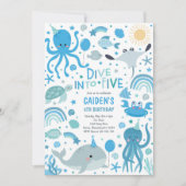 5. Geburtstagsparty Einladung (Vorderseite)