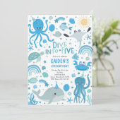 5. Geburtstagsparty Einladung (Stehend Vorderseite)