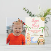 5. Geburtstagsparty Einladung (Stehend Vorderseite)