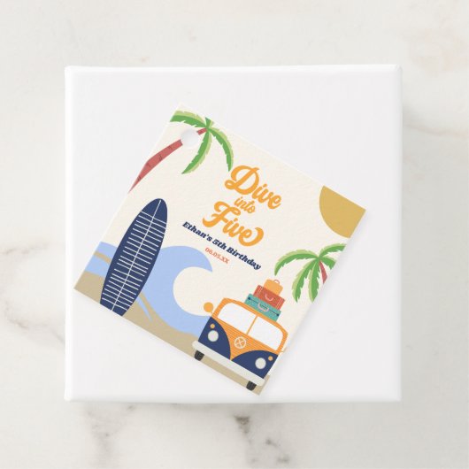 5. Geburtstagsparty Geschenkanhänger (Beispiel)