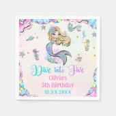 5. Geburtstagsparty mit 5 Meerjungfrau Serviette (Vorderseite)