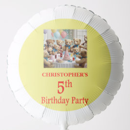 5. Geburtstagsparty Teddy Bears Party Ballon