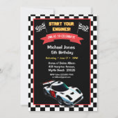 5. Geburtstagsrennen Einladung (Vorderseite)