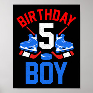 5. Geburtstagsshirt für Mädchen Jungen 5 Jahre alt Poster