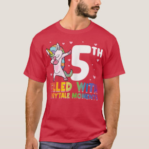 5. gefüllt mit Märchenmomenten Geburtstagsmädchen T-Shirt