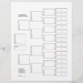 5 Generation Genealogie Pedigree Paper Sheet (Vorderseite)