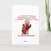 5. Glück ist Verheiratet Valentine Feiertagskarte (Rückseite)