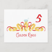5 Goldene Ringe Postkarte (Vorderseite)