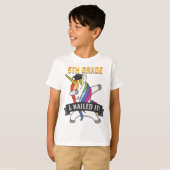 5. GRAD nagelte ihn Unicorn-betupfender Abschluss T-Shirt (Vorne ganz)