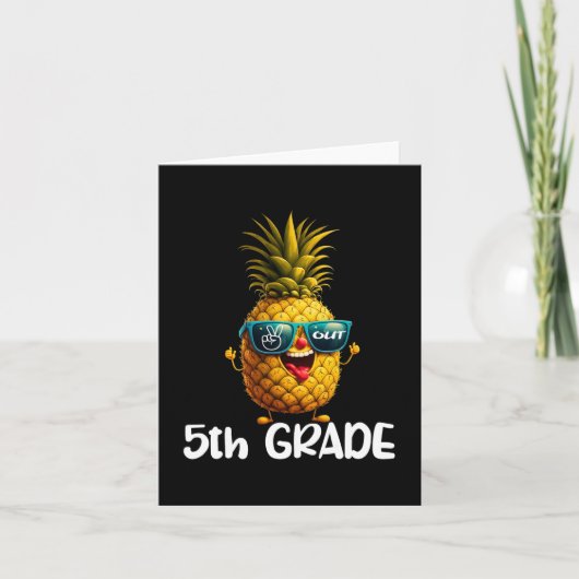 5. Grade Peace Out 5. Grade Funny Graduat Karte (Vorderseite)