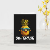 5. Grade Peace Out 5. Grade Funny Graduat Karte (Gelbe Blume)