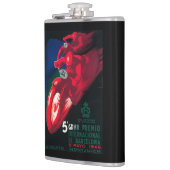 5 Gran Premio Internat'l Motorrad-Plakat Flachmann (Links)