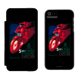 5 Gran Premio Internat'l Motorrad-Plakat Incipio Watson™ iPhone 5 Geldbörsen Hülle