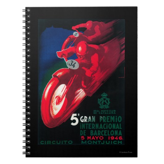 5 Gran Premio Internat'l Motorrad-Poster Notizblock (Vorderseite)